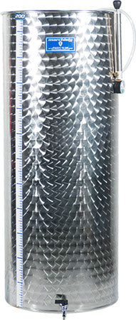 Marchisio Variable Volume Tank | Flat Bottom | Stainless Steel | Marbled Finish | 200L - Return