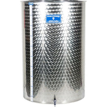Marchisio Variable Volume Tank | Flat Bottom | Stainless Steel | Marbled Finish | 300L - Return
