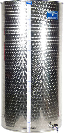 Marchisio Variable Volume Tank | Flat Bottom | Stainless Steel | Marbled Finish | 400L - Return
