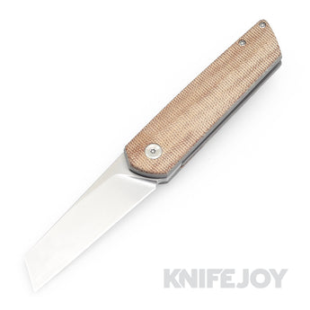 Brian Brown Knives Finch Liner Lock M390 Hand Rubbed Satin Blade with Brown Micarta Handles - Open Box