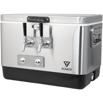 KOMOS® Stainless Steel Jockey Box (2 Tap) - Front Entry - Return