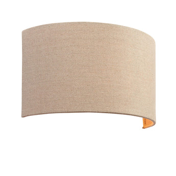Endon OBI 1 Light Natural Linen Wall Light-OPEN-BOX-BSL-270826