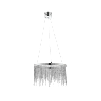 Endon Zelma 1 Light Chrome Ceiling Pendant Light-OPEN-BOX-BSL-270826