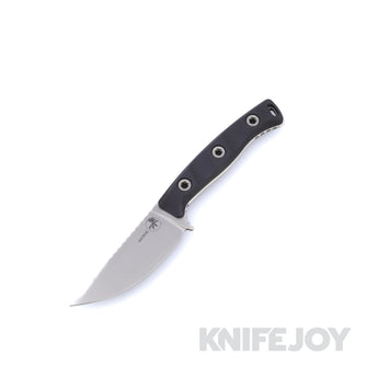 MICROTECH 95-10BK-1 Akris M390 Stonewash Fixed Blade with Black G10 Scales - Open Box