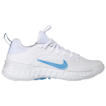 RETURN 4 SALE - Nike Huarache 9 Elite Turf Lax White/Carolina Blue Lacrosse Cleats