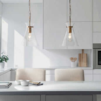 Harlow Brass Pendant Ceiling Light-OPEN-BOX-BSL-270826