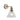 Pyramid Brass Wall Light - Clear Glass Shade - Cord Pull-warehouse-091026