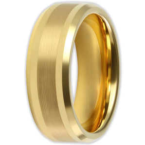 Gold Brushed 8mm Wonder Ring Size u - Clearance 1145