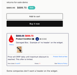 No Header Widget Example - No Header