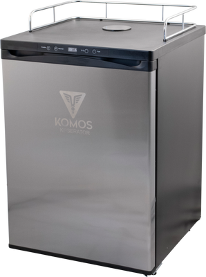 KOMOS® Kegerator | Digital Thermostat | Casters | Regulator | Fits 1 Half Barrel Keg or 4 Corny Kegs - Return