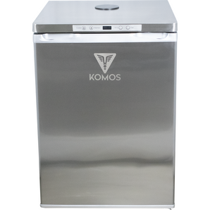 KOMOS® Deluxe Kegerator | Stainless Steel Exterior | Digital Thermostat | Casters | Regulator | Fits 1 Half Barrel Keg or 4 Corny Kegs | No Tower - Return