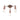 Endon Hal 3 Light Pewter & Copper Semi Flush Ceiling Light-warehouse-091026