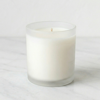 10oz Unbranded Frosted Clear Glass Soy Candle with Gift Box (White-Label) - Return