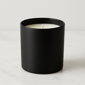 10oz Unbranded Matte Black Glass Soy Candle with Gift Box (White-Label) - Return