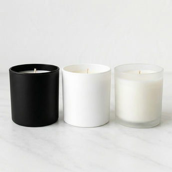 10oz Unbranded Frosted Clear Glass Soy Candle with Gift Box (White-Label) - Return