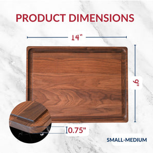 **NEW!** Small-Medium Walnut Wood Cutting Board/ Return A Grade - FINAL SALE