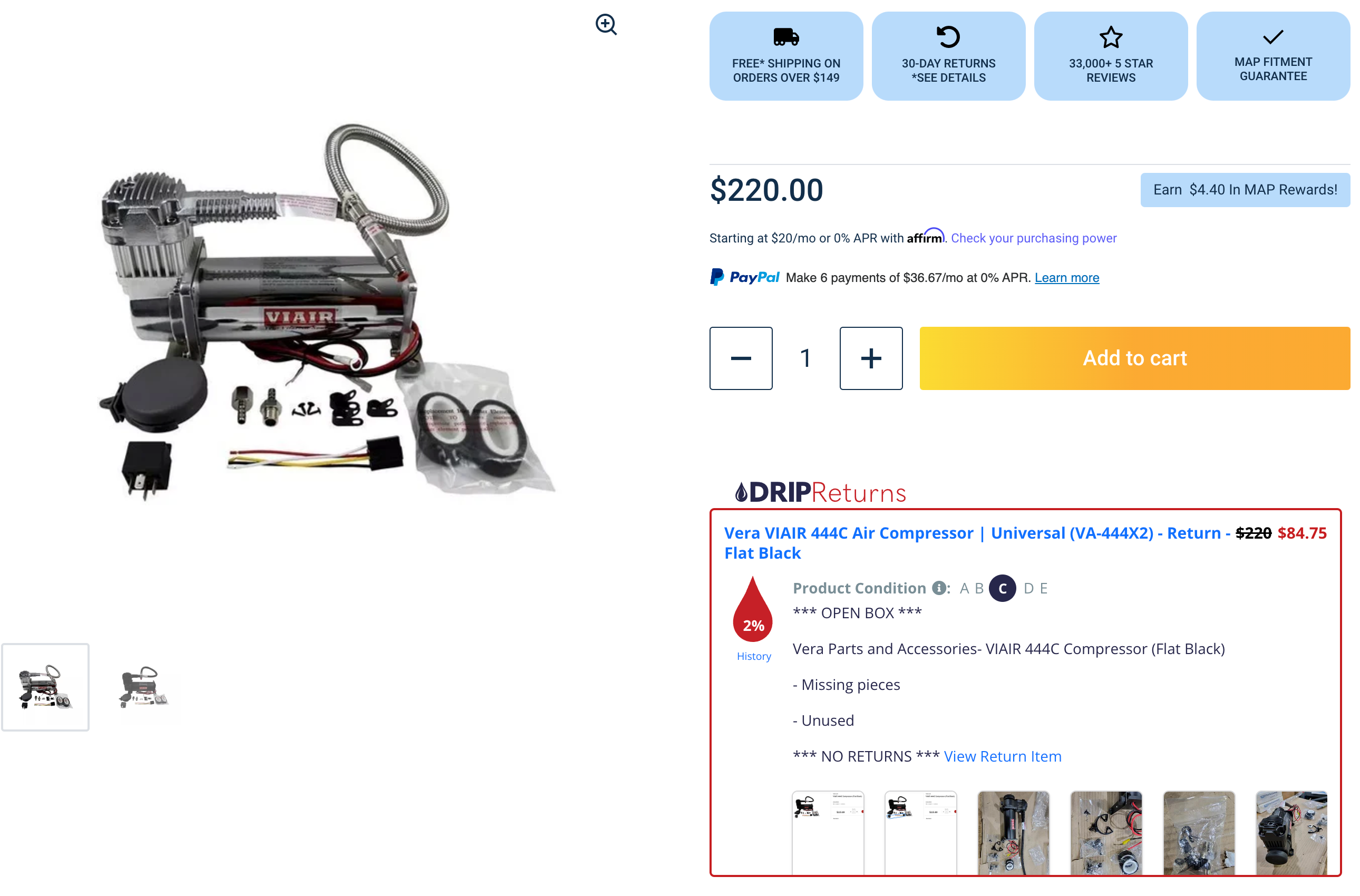 Open-box air compressor